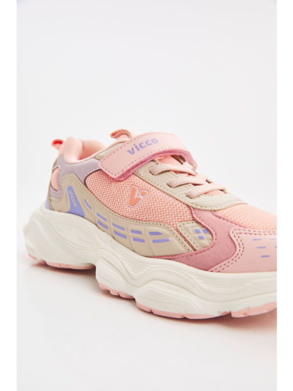 Tag Basic Kız Çocuk Pudra Spor Ayakkabı - Görsel 7