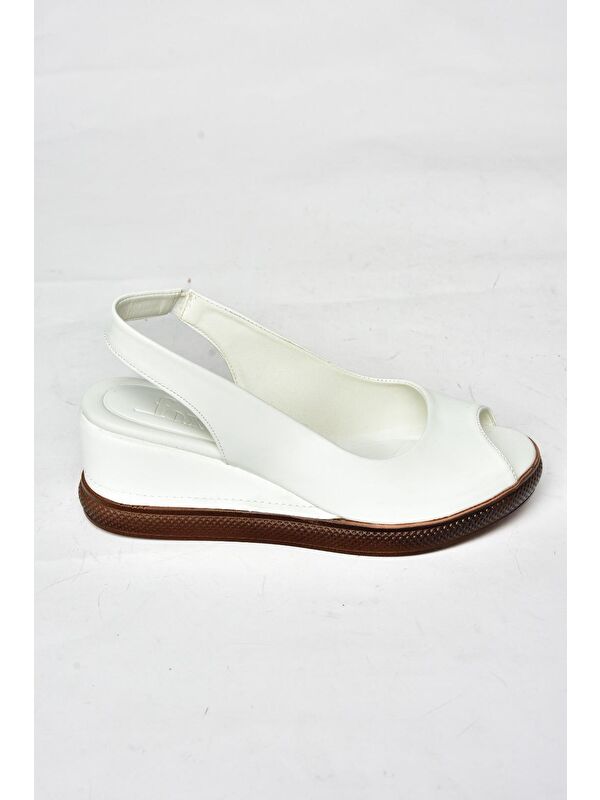 S6743070 Beyaz Kadın Sandalet - Görsel 2