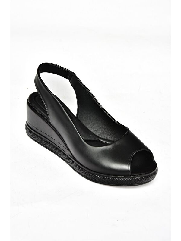 S6743070 Siyah Kadın Sandalet - Görsel 4