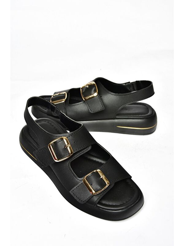 S5181083 Siyah Kadın Sandalet - Görsel 4