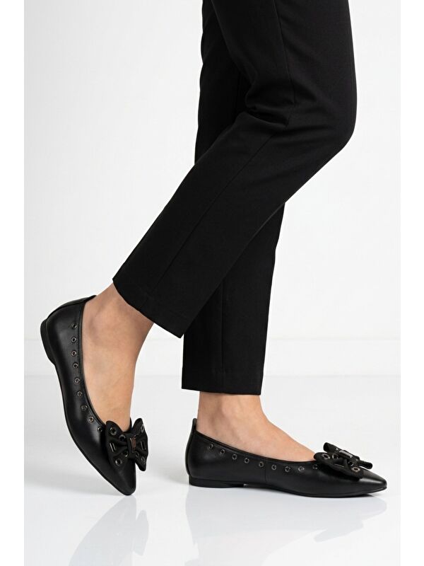 Ayakmod Bej Ayakmod Hafif Esnek Kadın Babet Ayakkabı 351092 Z