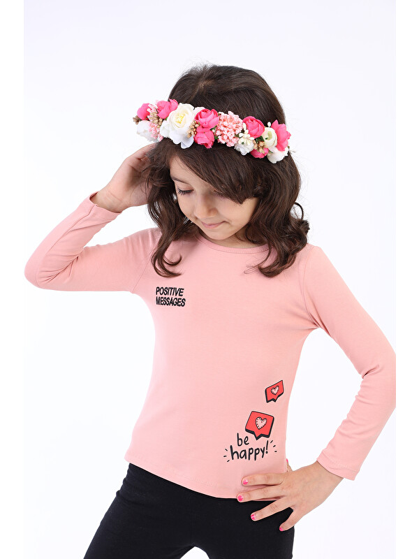 Toontoykids Kız Çocuk Baskılı Tişört