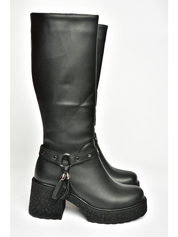 T9962240 Siyah Kadın Çizme - Görsel 4