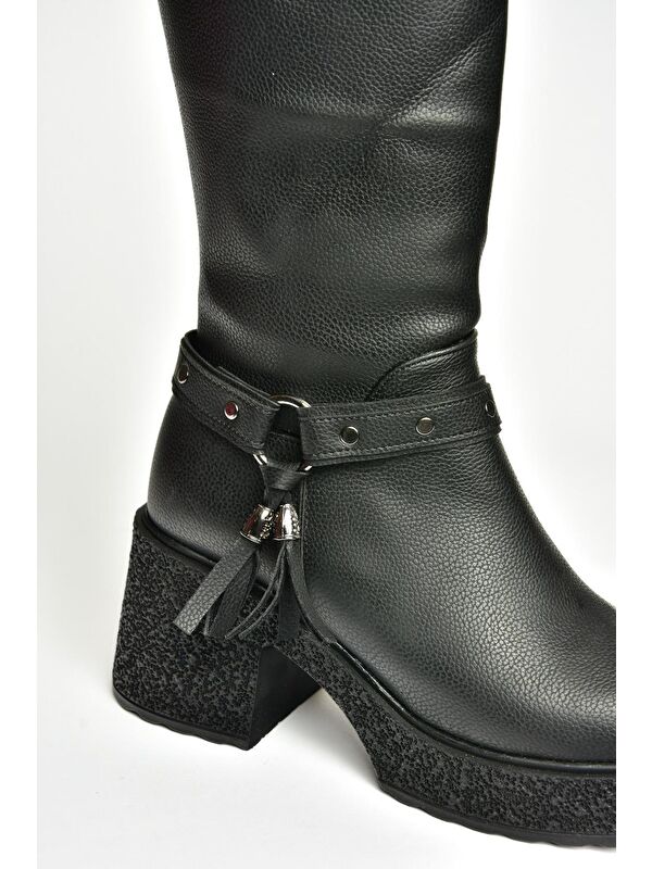 T9962240 Siyah Kadın Çizme - Görsel 7