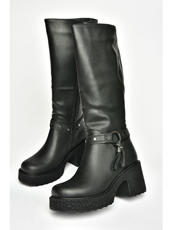 T9962240 Siyah Kadın Çizme - Görsel 8