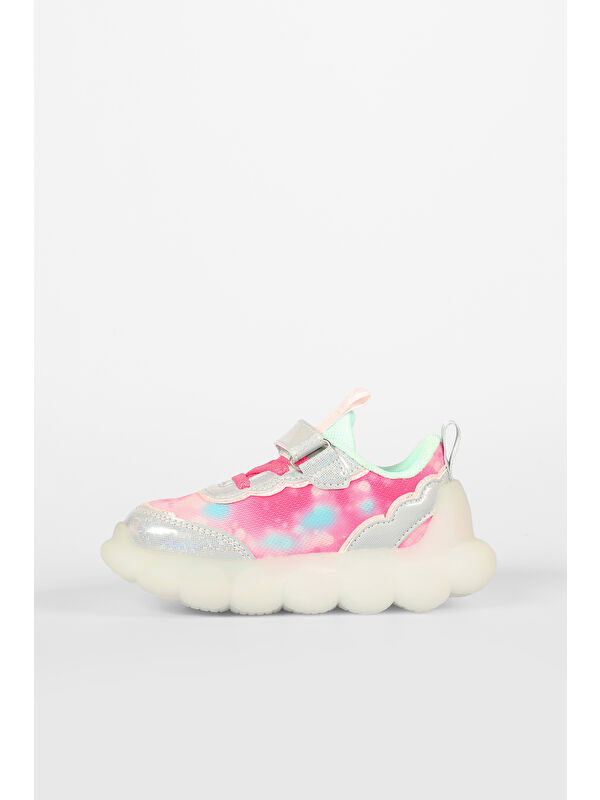 Balloon Işıklı Kız Okul Öncesi Gümüş Spor Ayakkabı - Görsel 4