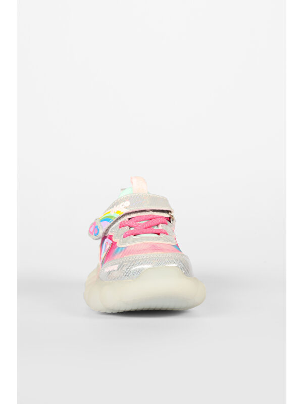 Balloon Işıklı Kız Okul Öncesi Gümüş Spor Ayakkabı - Görsel 8