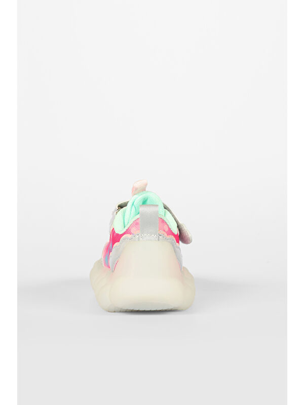 Balloon Işıklı Kız Okul Öncesi Gümüş Spor Ayakkabı - Görsel 9