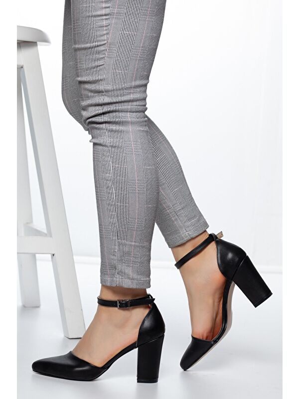 D1050 Kadın Günlük Klasik Topuklu Ayakkabı - Görsel 3