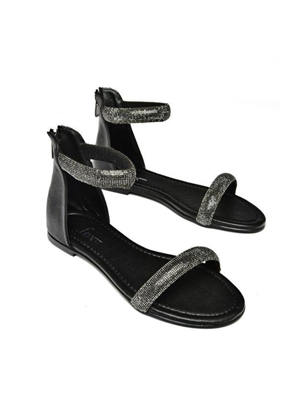 S2720090 Siyah Kadın Sandalet - Görsel 4