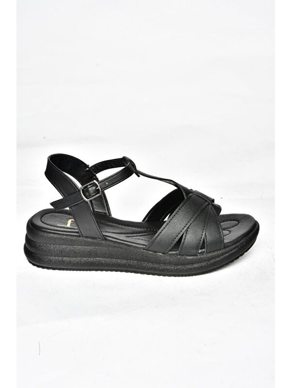 S3149140 Siyah Kadın Sandalet - Görsel 3