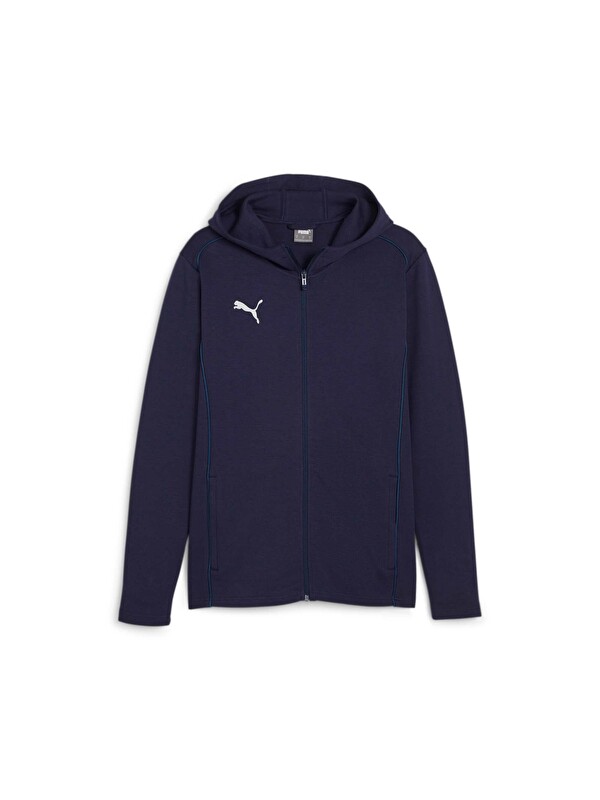 Puma teamFINAL Casuals Football Erkek Kapüşonlu Fermuarlı Sweatshirt