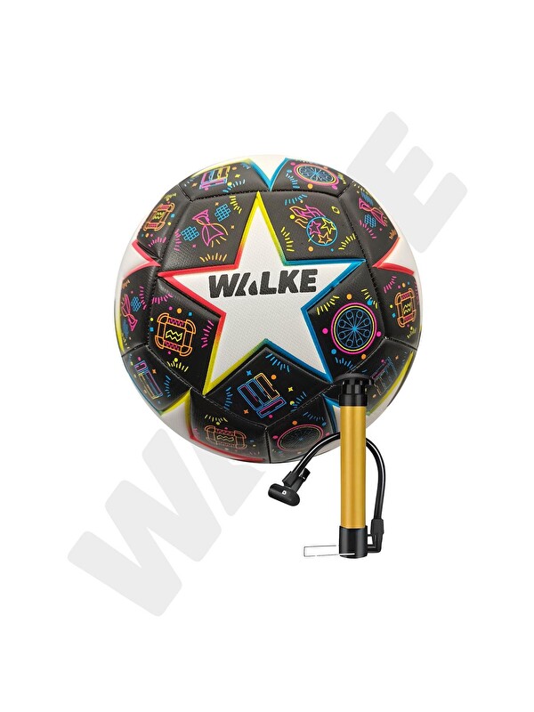 WALKE Premium Şampiyonlar Ligi Temalı 5 Numara Futbol Topu Pompa Hediyeli