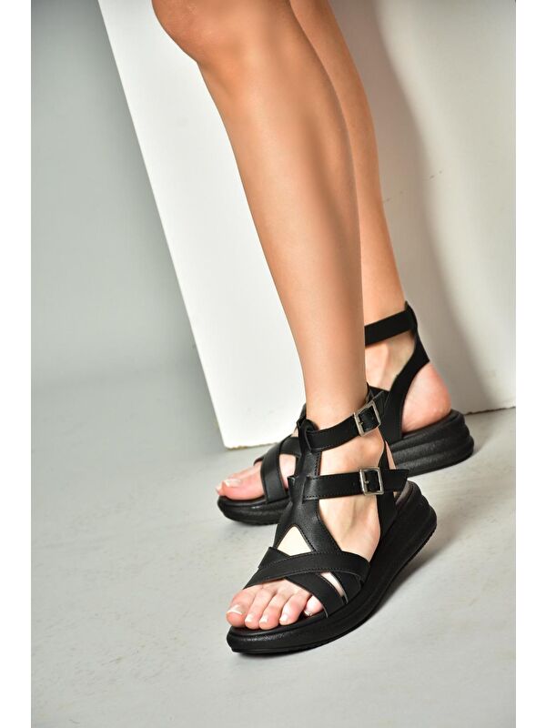 S3149121 Siyah Kadın Sandalet - Görsel 3