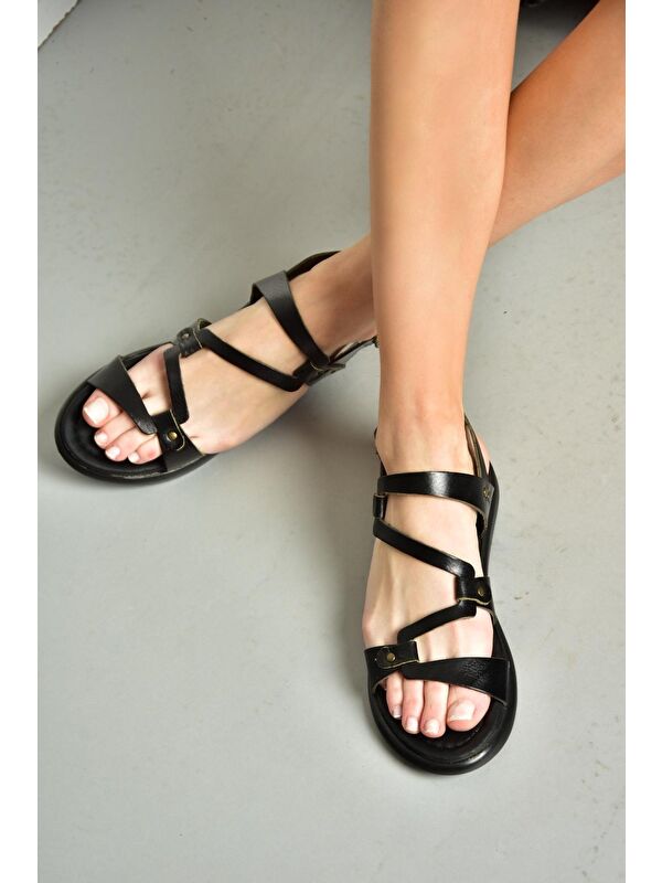 S2910184 Siyah Kadın Sandalet - Görsel 2