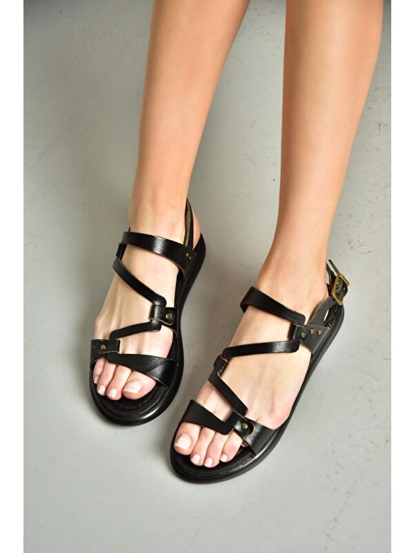 S2910184 Siyah Kadın Sandalet - Görsel 3