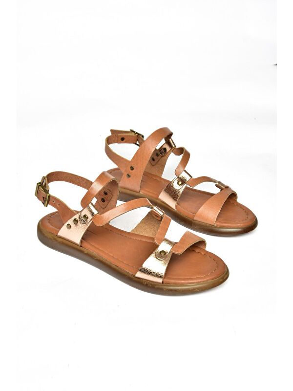 S2910184 Taba/Bakır Kadın Sandalet - Görsel 7
