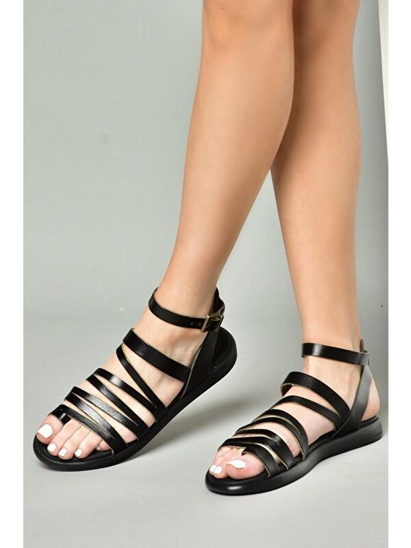 S2910161 Siyah Kadın Sandalet - Görsel 5