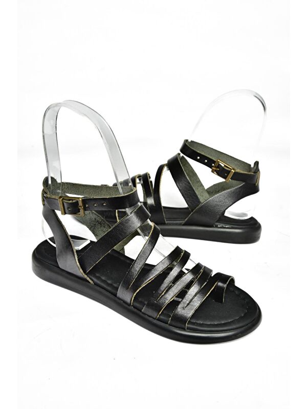 S2910161 Siyah Kadın Sandalet - Görsel 4