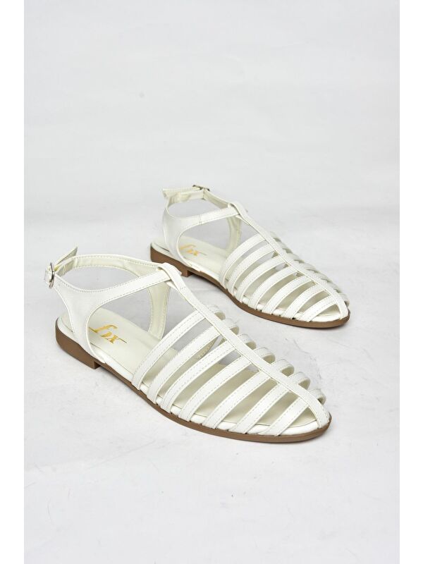 S3149601 Beyaz Kadın Sandalet - Görsel 4