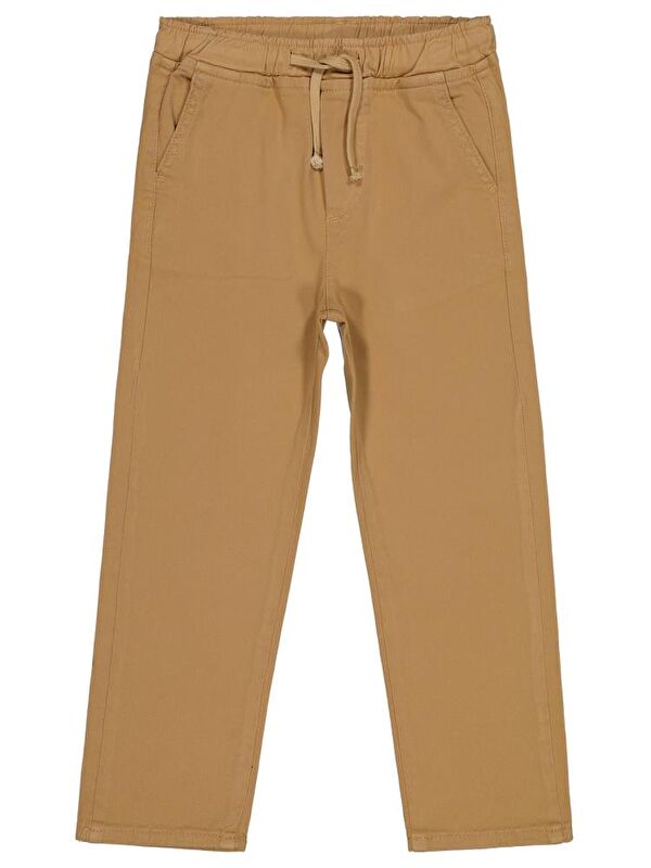 Civil Boys Beli Lastikli Chinno 10-13 Yaş Pantolon - Kahverengi 11-12 Yaş