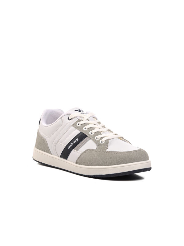 Suzhou Beyaz Bağcıklı Erkek Sneaker - Görsel 4