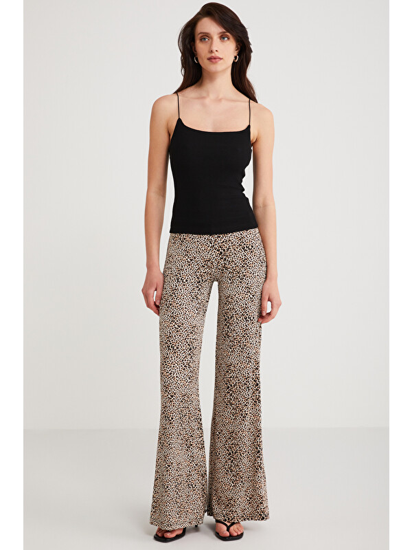 ETHIQUET Ayane Kadın Pamuklu Slim Fit İnce Askılı Kare Yakalı Basic Turuncu Atlet SİYAH Atlet