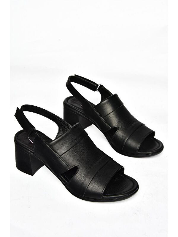 P5554523 Siyah Kadın Sandalet - Görsel 4