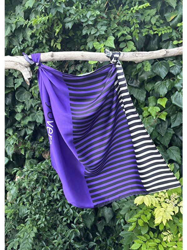 Mayovera Tasarım Mayo Bandana- Eşarp - Mor 19