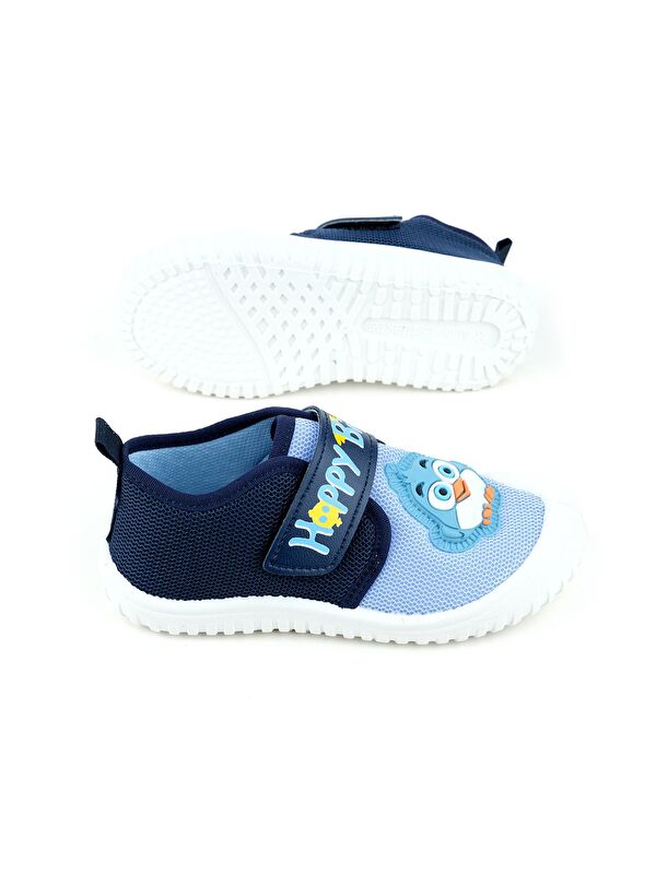 Yazlık Erkek Çocuk Keten Happy Bird Cırt Cırtlı Ayarlanabilir Ayakkabı - Görsel 6