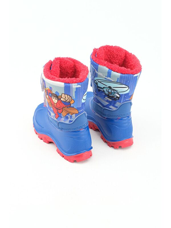 Kışlık Erkek Çocuk İçi Pelüşlü Cırt Cırtlı Ayarlanabilir Su Geçirmez Braveman Kar Bot Çizme - Görsel 5