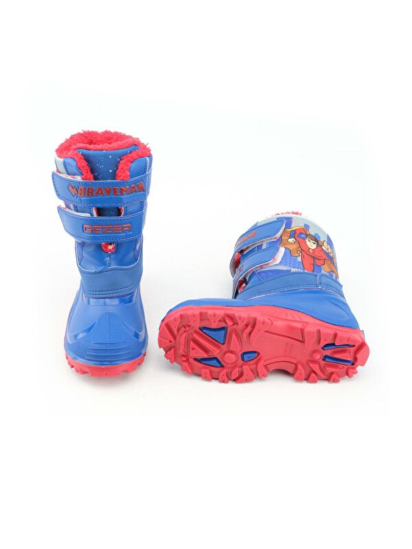 Kışlık Erkek Çocuk İçi Pelüşlü Cırt Cırtlı Ayarlanabilir Su Geçirmez Braveman Kar Bot Çizme - Görsel 6