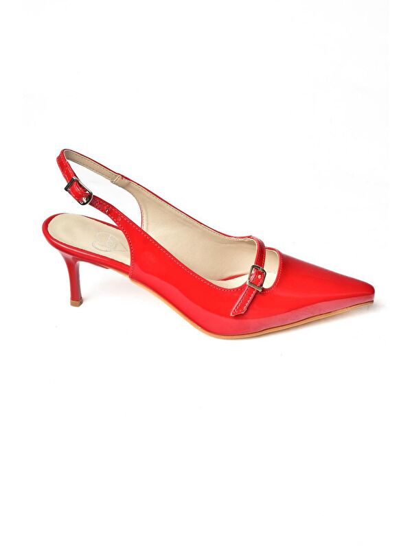 S6540722 Kırmızı Kadın Topuklu Ayakkabı - Görsel 7