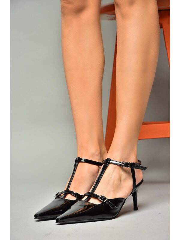 S6540712 Siyah Kadın Topuklu Ayakkabı - Görsel 5