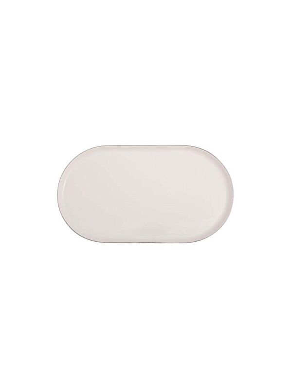 PORLAND Chopin Platin Kayık Tabak 28cm Tekli