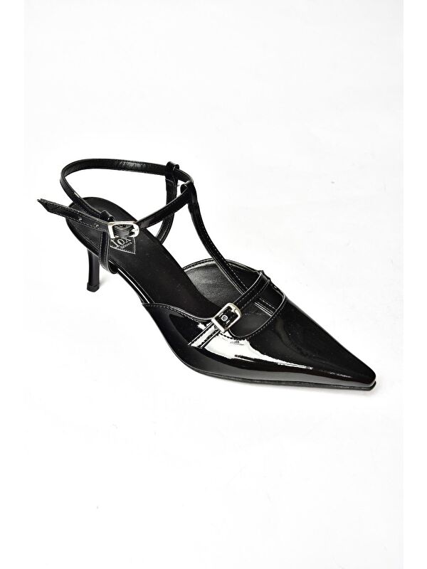 S6540712 Siyah Kadın Topuklu Ayakkabı - Görsel 3