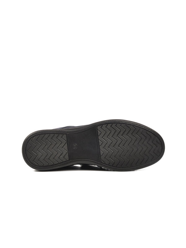 Lacivert Nubuk Hakiki Deri Ortopedik Erkek Casual Ayakkabı 3Y1657 M - Görsel 5