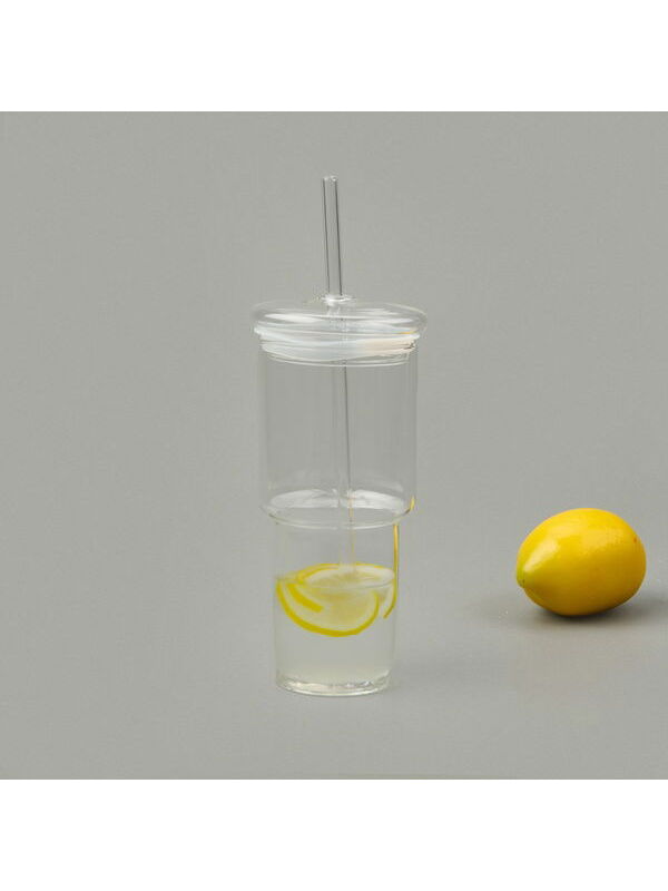 Paçi Cam Pipetli Bardak - Şeffaf - 500 ml