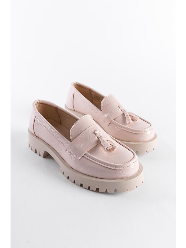 Trak Tabanlı Püsküllü Kadın Loafer - Görsel 2