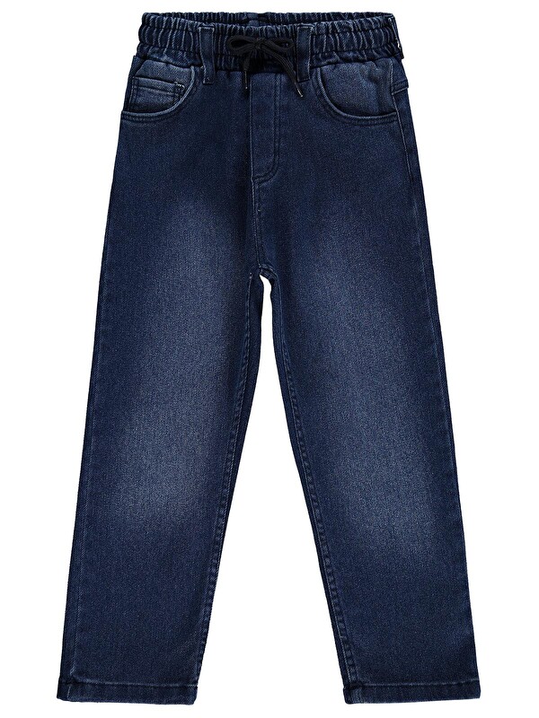 Civil Boys Beli Lastikli Jogger 10-13 Yaş Pantolon Jean - Mavi