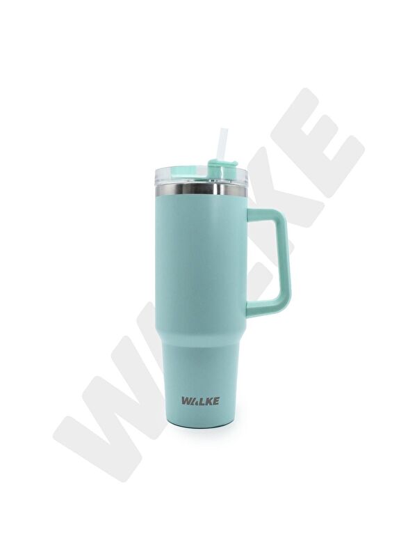 WALKE Luxury Pipetli Bardak Termos 1.2 Litre Açık Yeşil