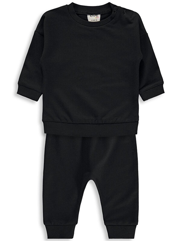 Civil Baby Basic 6-18 Ay Takım - Siyah