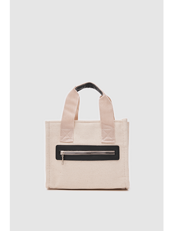 Shulebags Jade Garnili Kanvas Çapraz Çanta Siyah