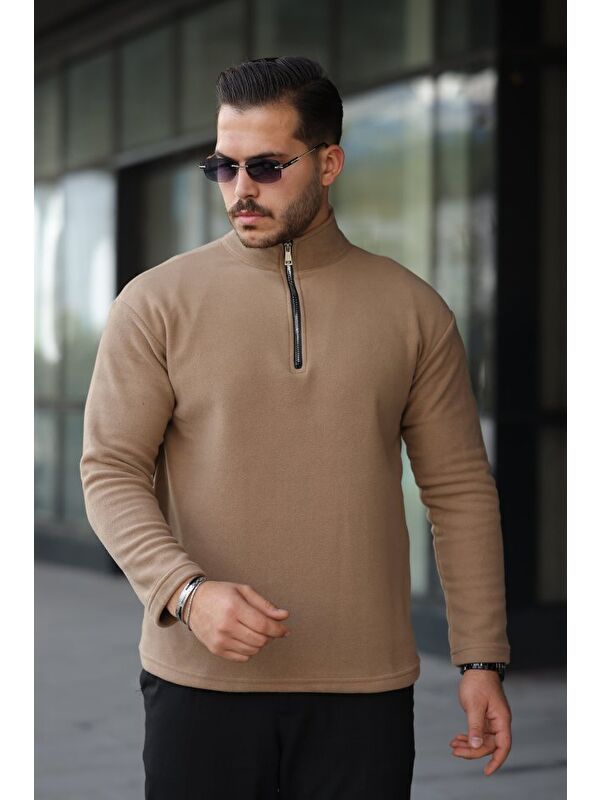 Jane's Erkek Zip Yaka Polar Sweat