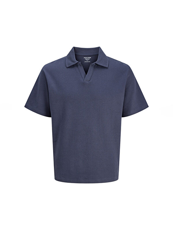 Jack & Jones Montauk Split Erkek Gri Polo Yaka Tişört