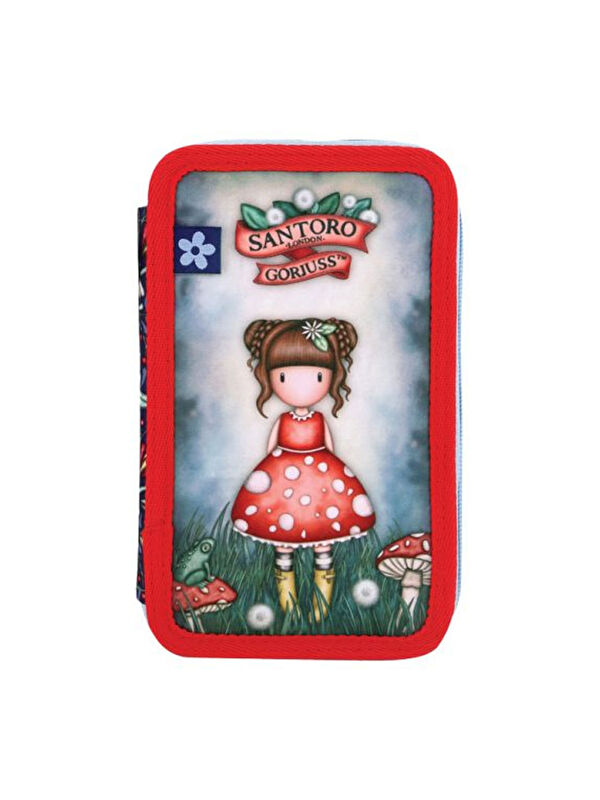 Santoro Gorjuss Little Mushroom 3 Katlı İçi Dolu Kalem Çantası 607GJ35