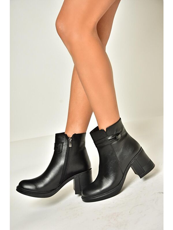 T6540352 Siyah Kadın Bot - Görsel 4