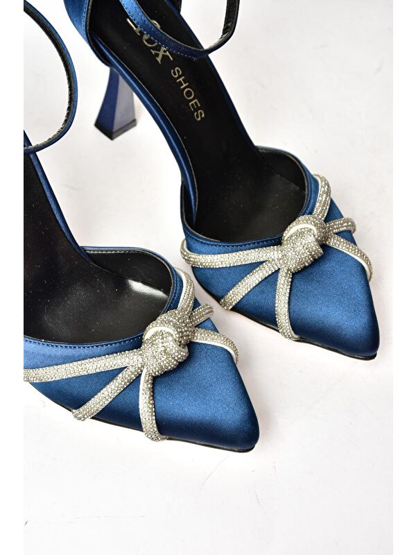 S2460619 Lacivert Kadın Topuklu Ayakkabı - Görsel 3