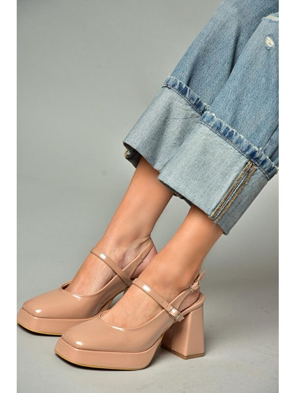 S2820309 Ten Kadın Topuklu Ayakkabı - Görsel 7