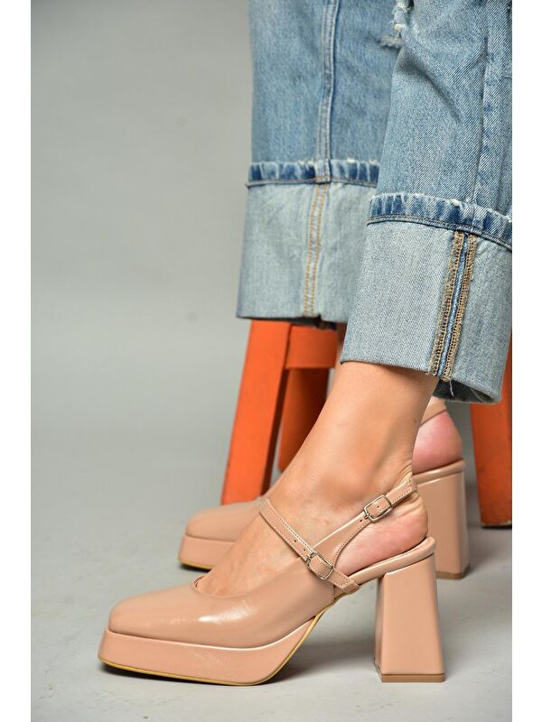 S2820309 Ten Kadın Topuklu Ayakkabı - Görsel 8